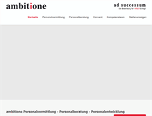 Tablet Screenshot of ambitione.de